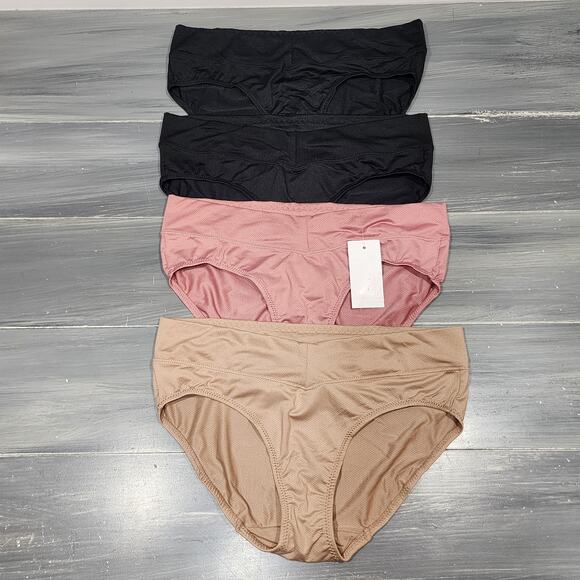 Warner's Blissful Benefits Dig Free Microfiber Brief Ru4963w Size Medium 4 Pair - Picture 1 of 5